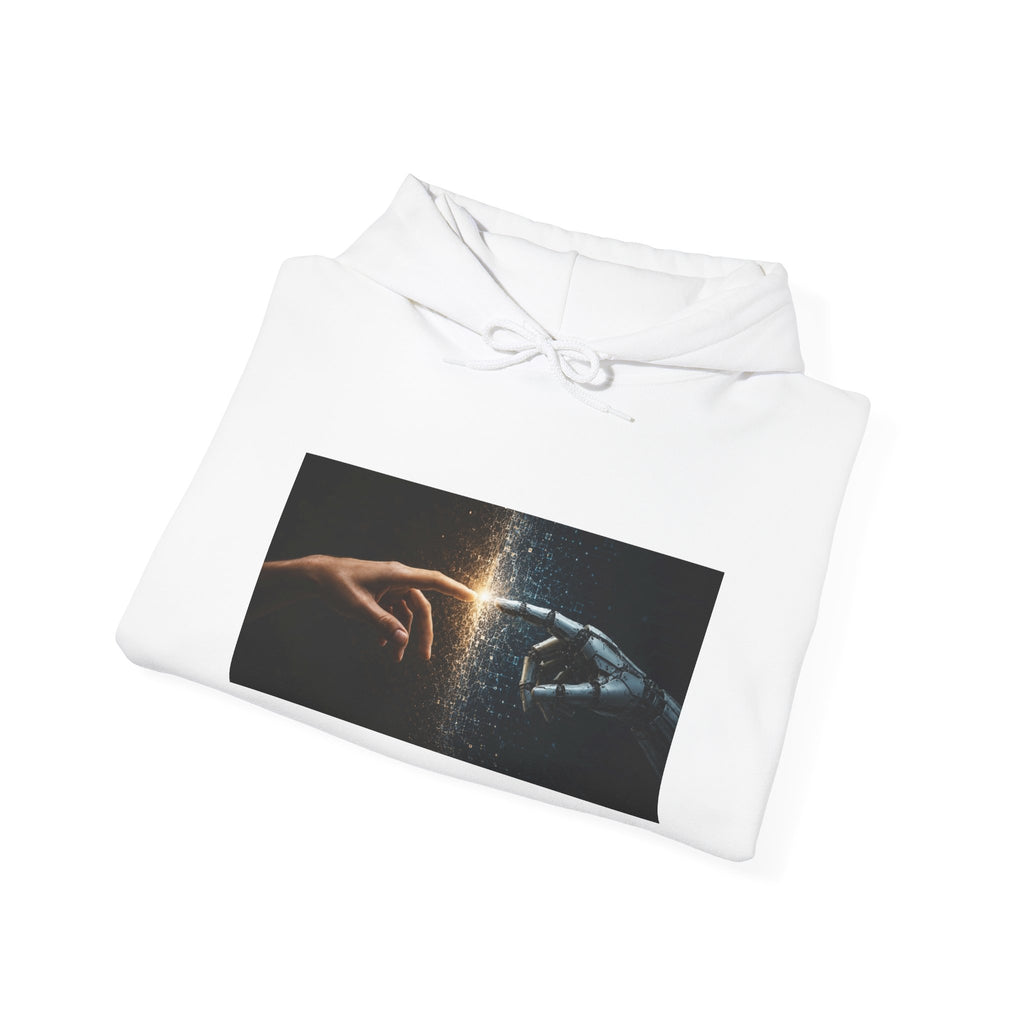 Creation of Worlds Hoodie — Cosmic Touch Graphic Hoodie
