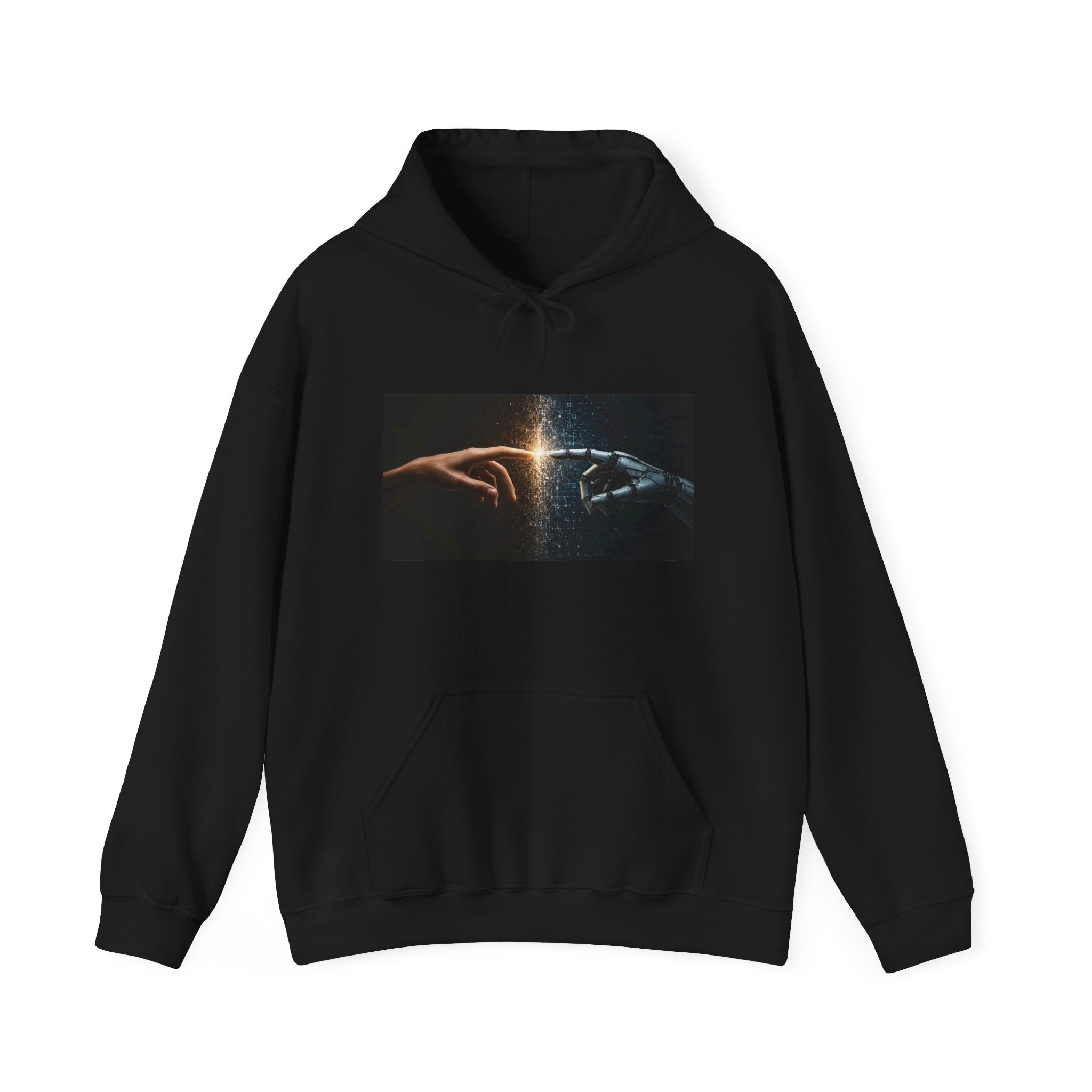 Creation of Worlds Hoodie — Cosmic Touch Graphic Hoodie