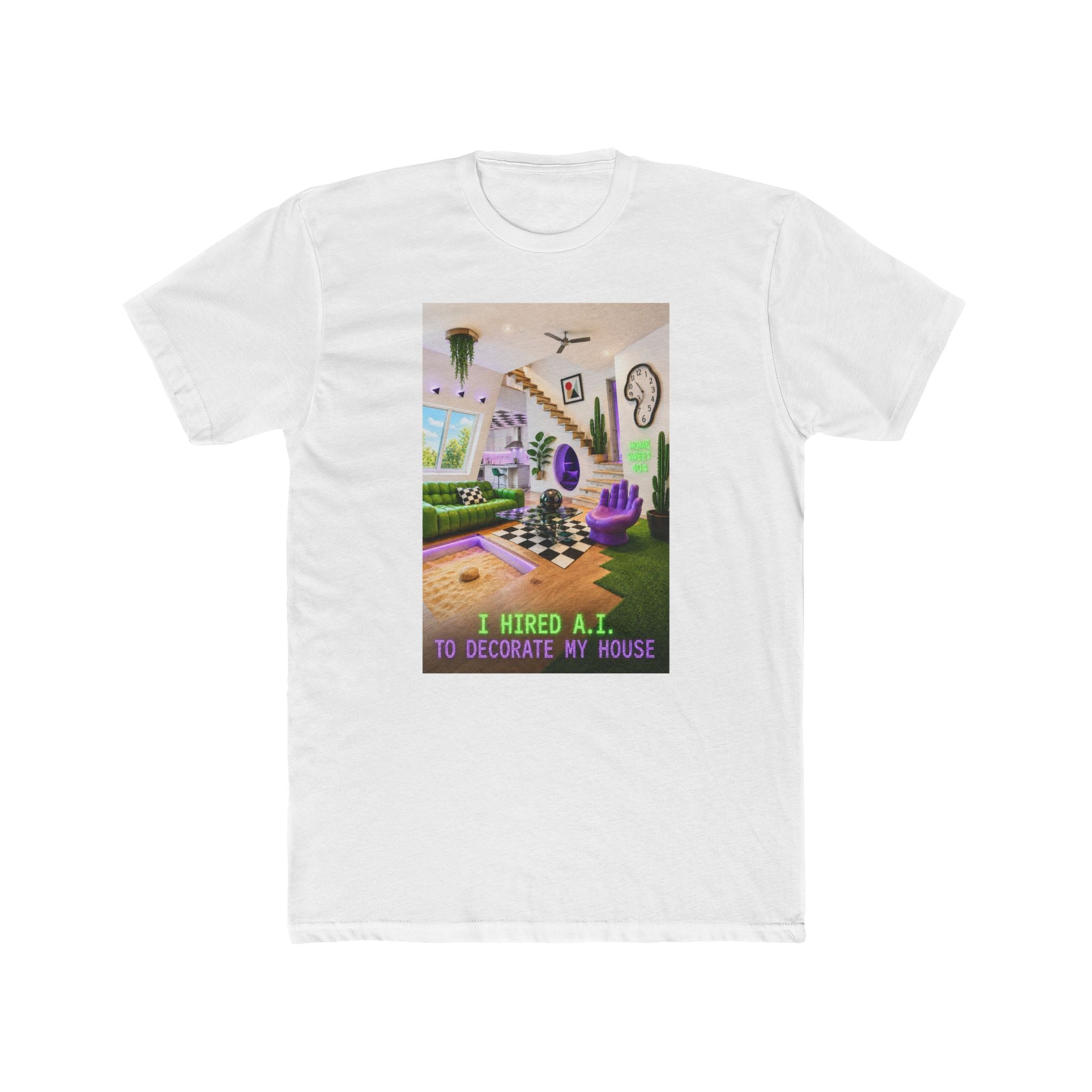 AI-Designed Living Room T-Shirt — "I Hired A.I. To Decorate My House"