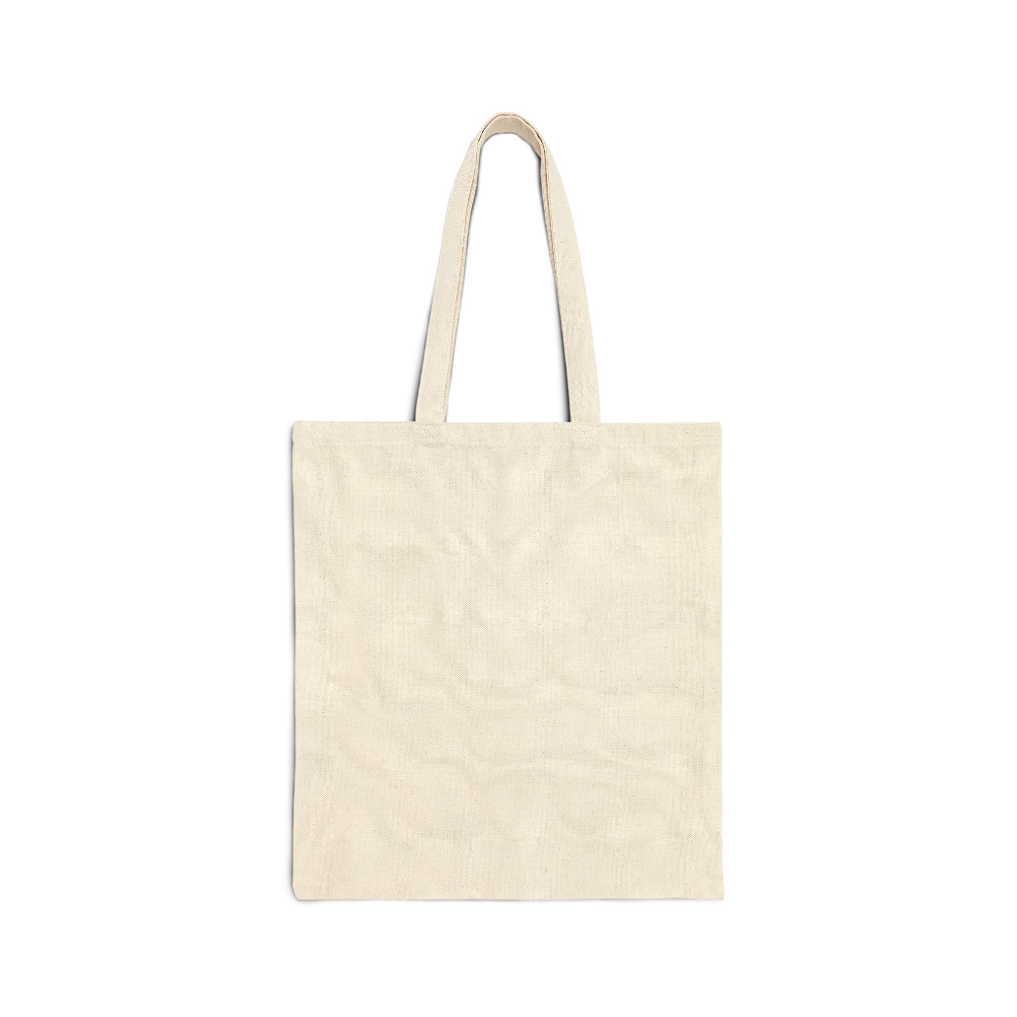 Canvas Tote Bag - 'Creation Touch' Earth & Hand Graphic Eco-Friendly Shopper