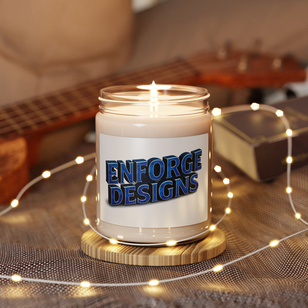 Soy Candle — 'ENFORGE DESIGNS' Branded 9oz Scented Jar