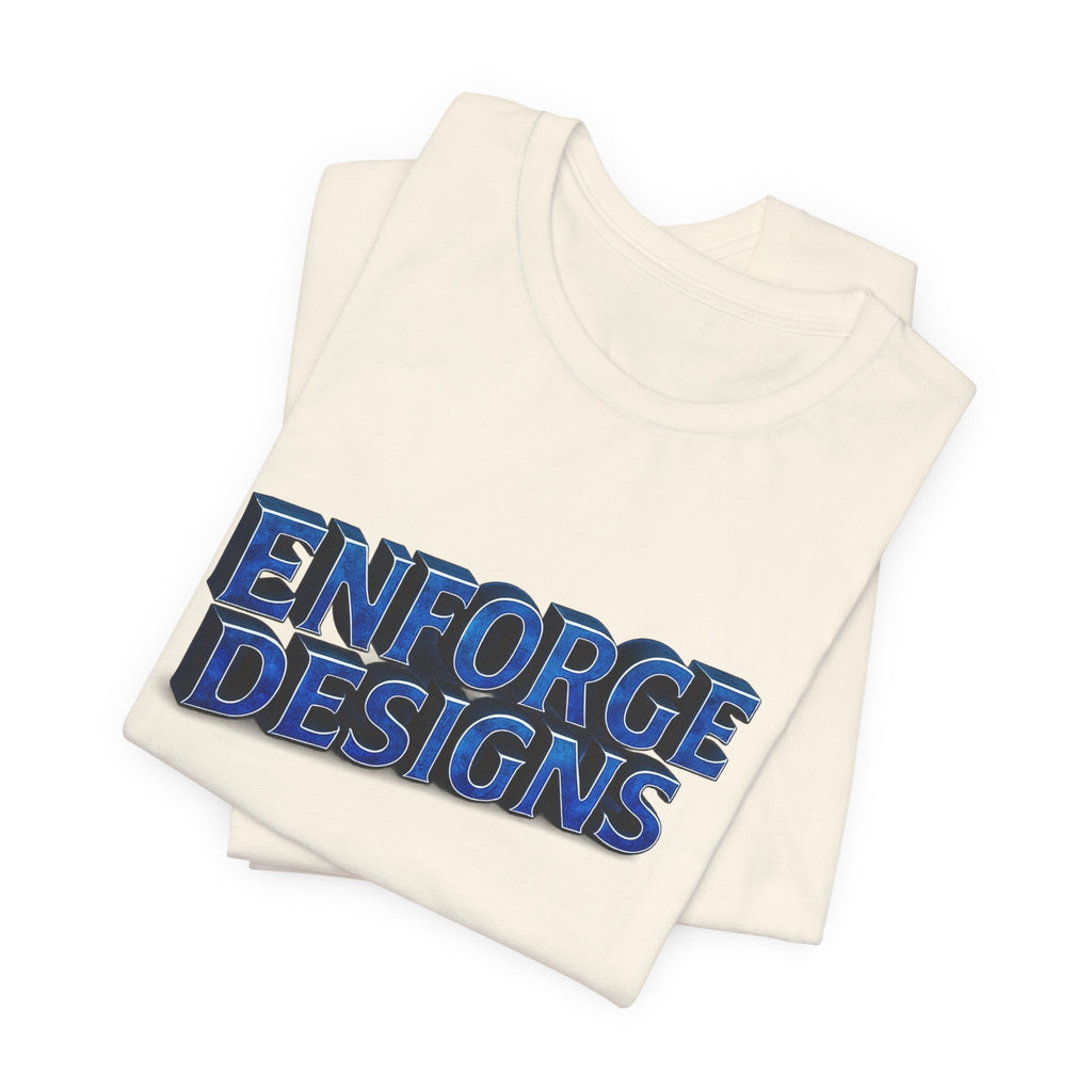 Enforge Designs Blue Neon Logo Tee