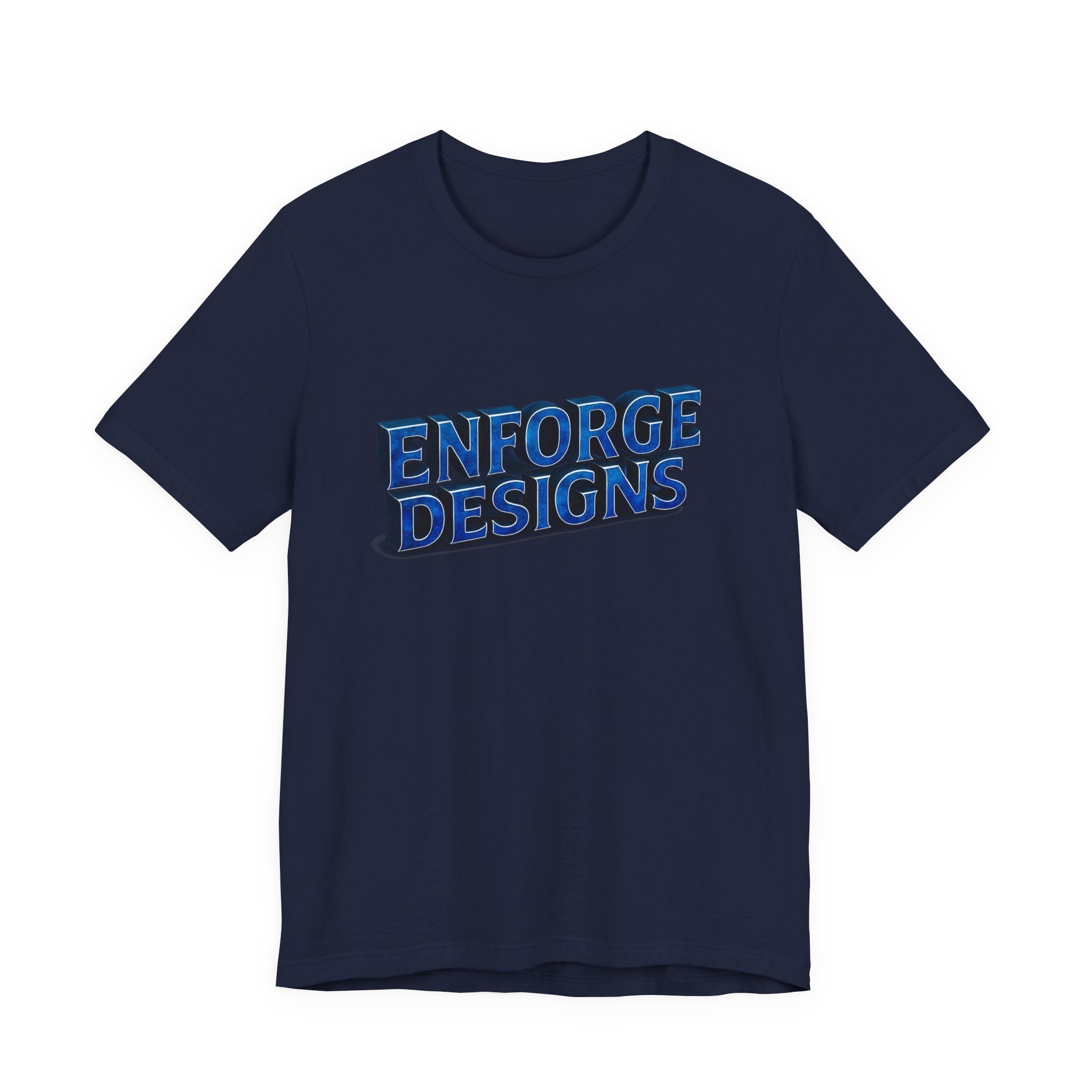 Enforge Designs Blue Neon Logo Tee