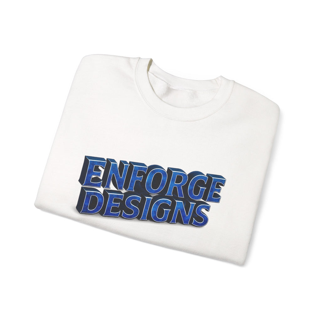 Enforge Designs Blue Neon Logo Sweatshirt