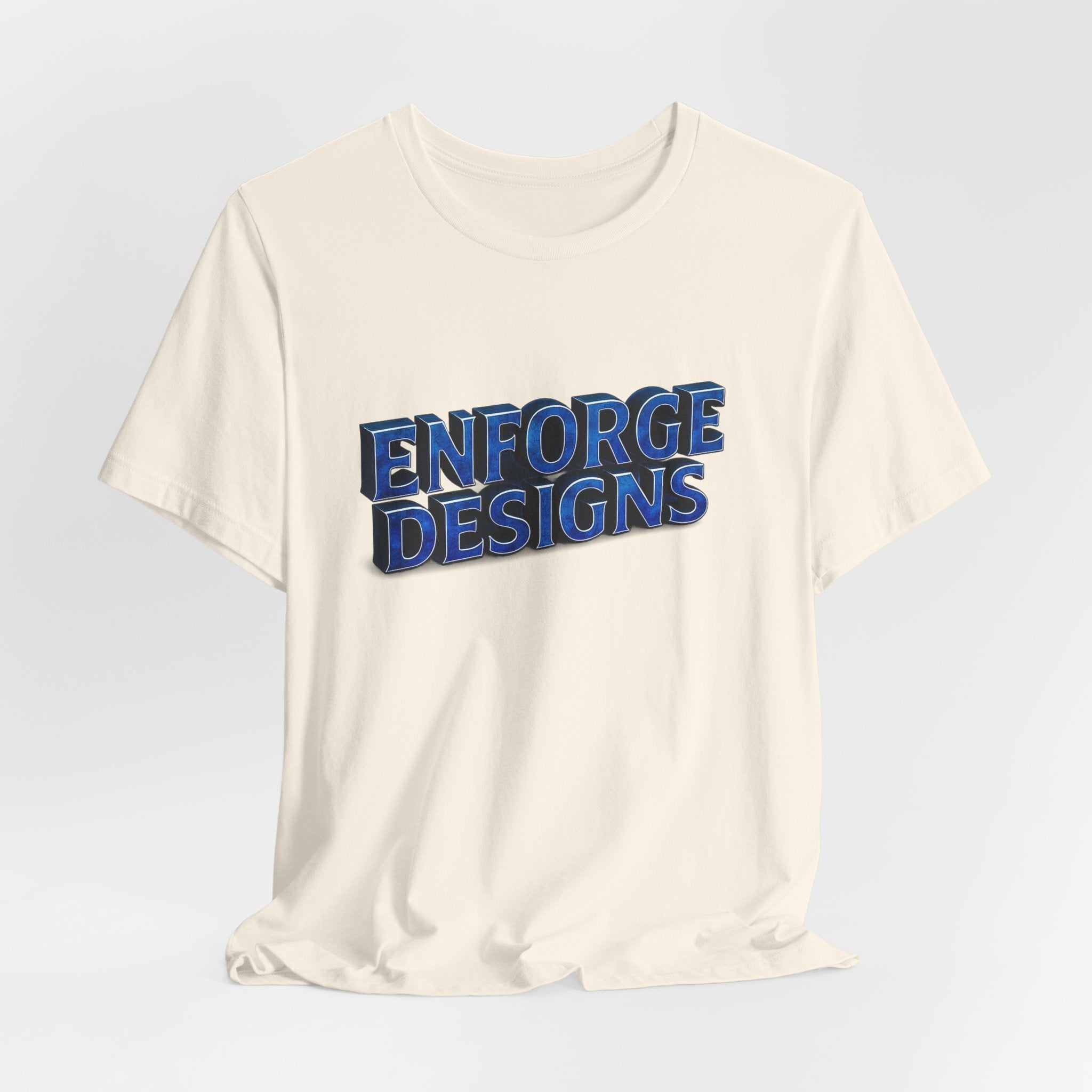 Enforge Designs Blue Neon Logo Tee