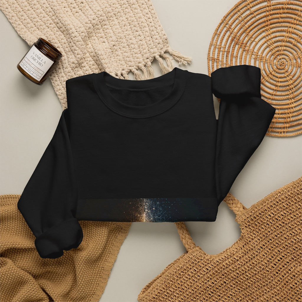 Crewneck Sweatshirt — 'Creation Touch' Sci‑Fi Hands Graphic