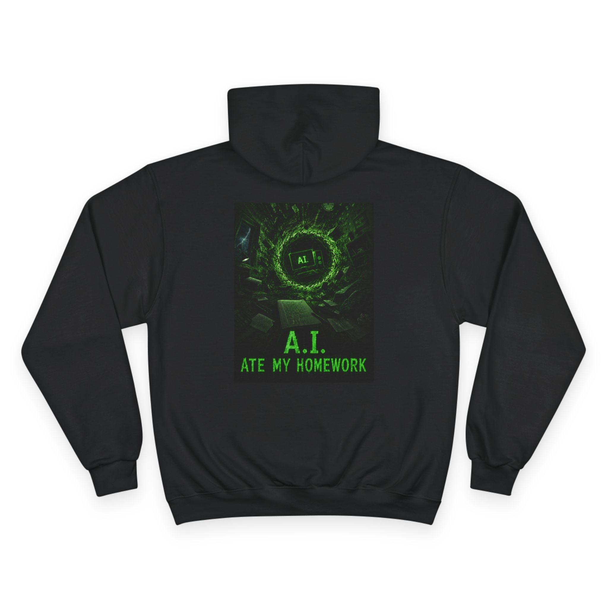 A.I. Ate My Homework Hoodie — Funny Tech Student Pullover