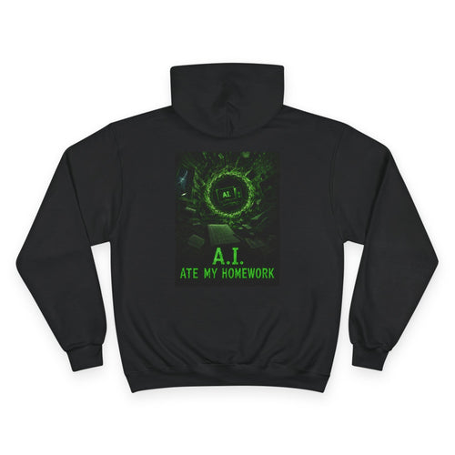 A.I. Ate My Homework Hoodie — Funny Tech Student Pullover