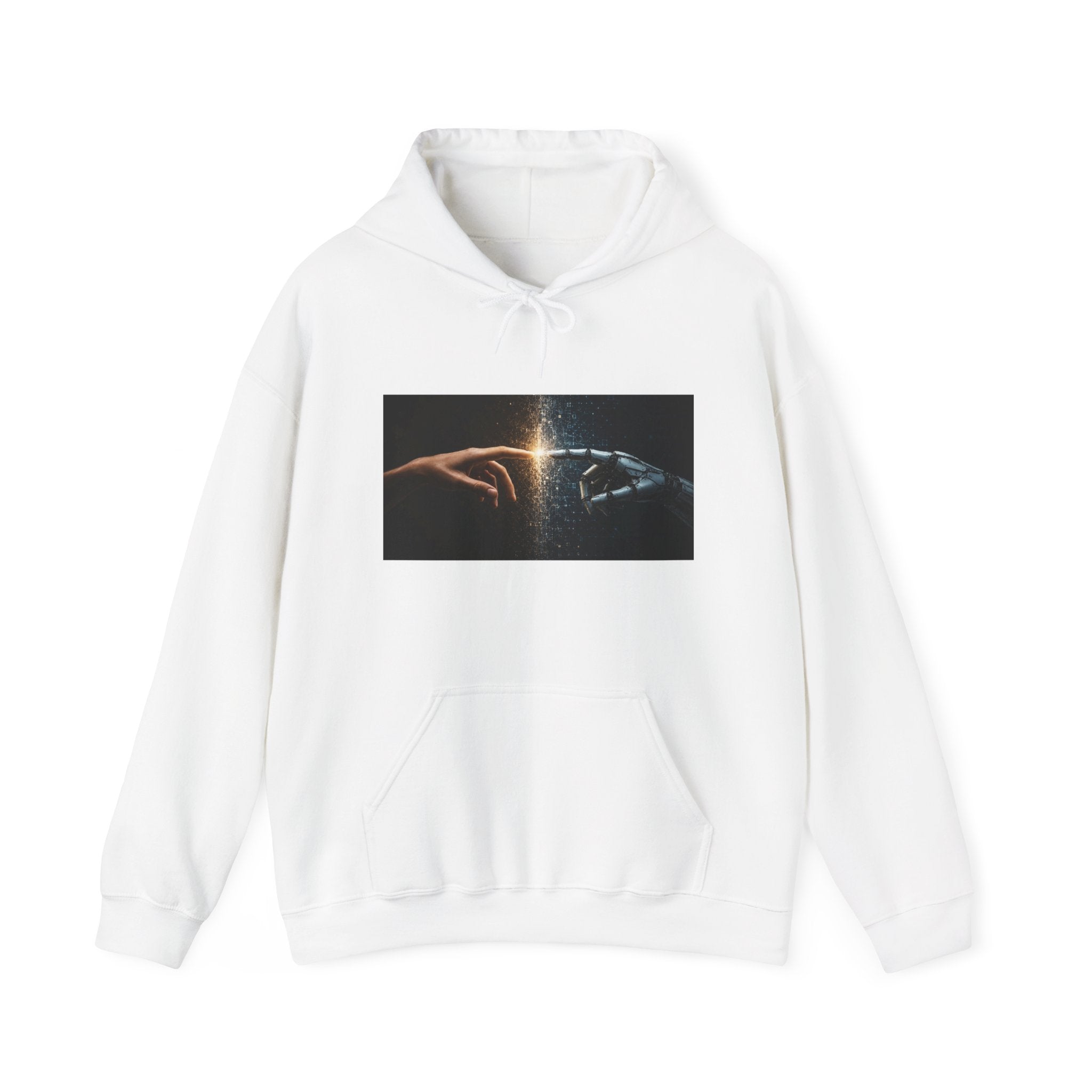 Creation of Worlds Hoodie — Cosmic Touch Graphic Hoodie