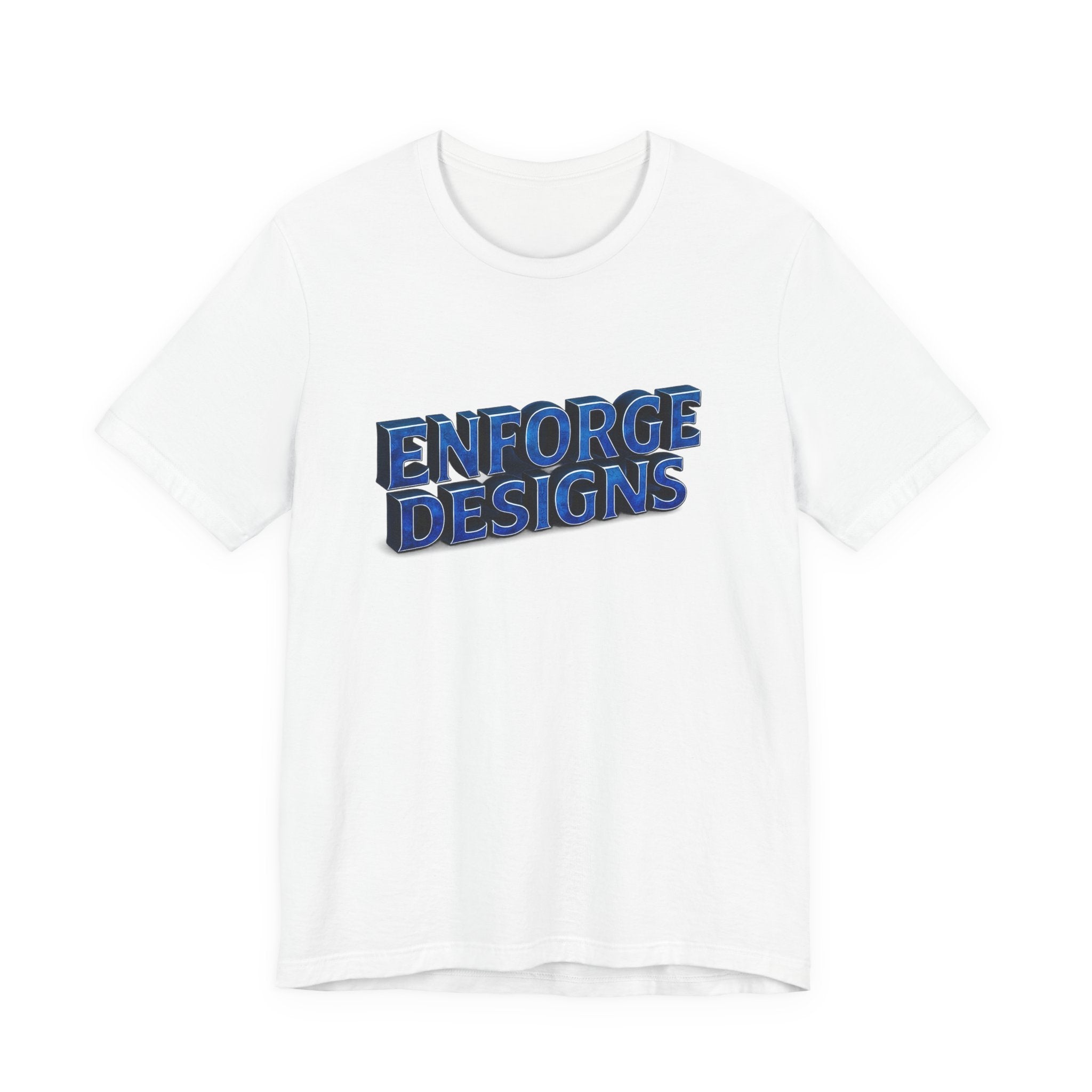 Enforge Designs Blue Neon Logo Tee