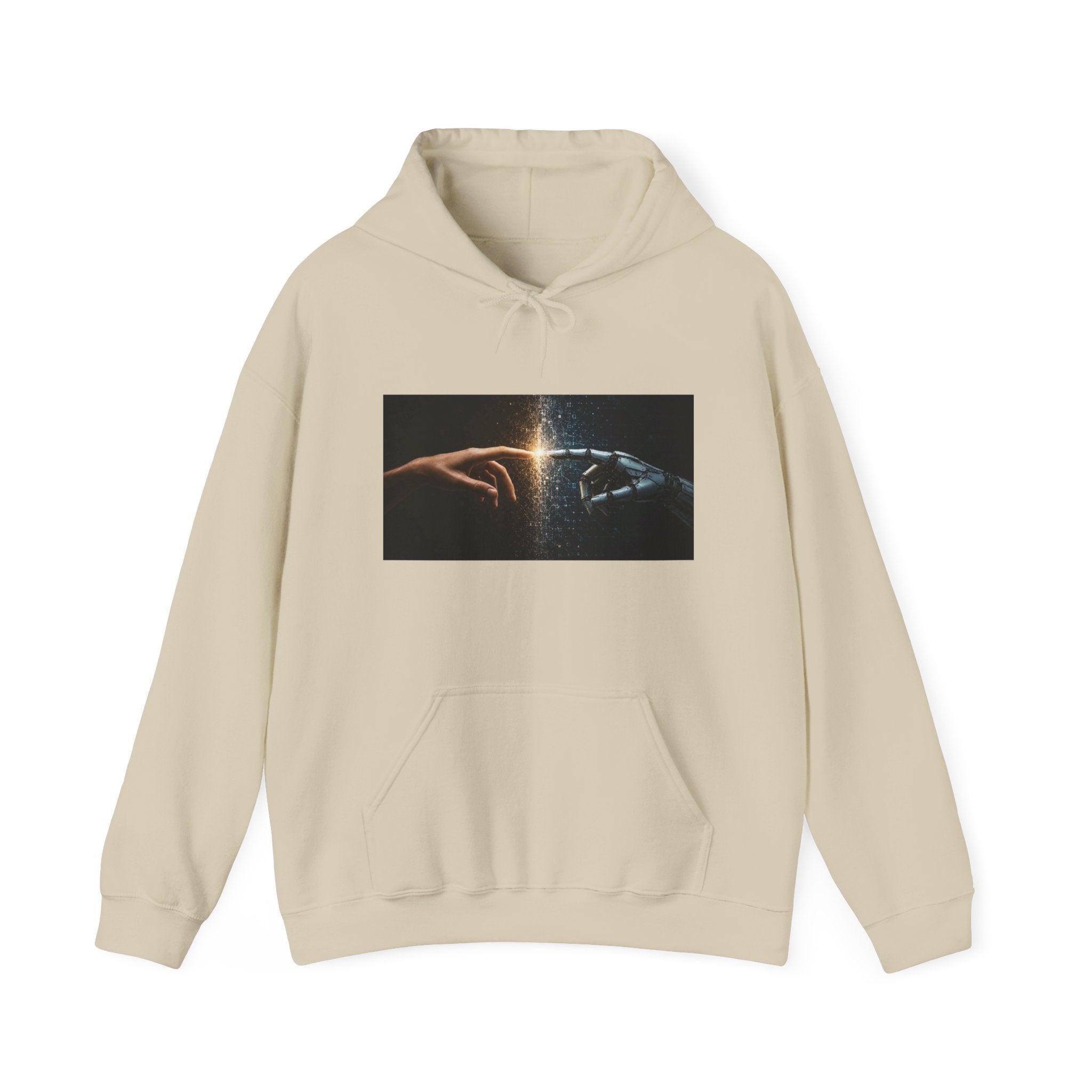 Creation of Worlds Hoodie — Cosmic Touch Graphic Hoodie