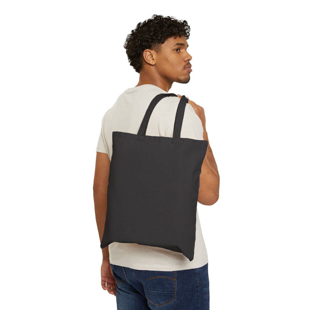 Canvas Tote Bag - 'Creation Touch' Earth & Hand Graphic Eco-Friendly Shopper