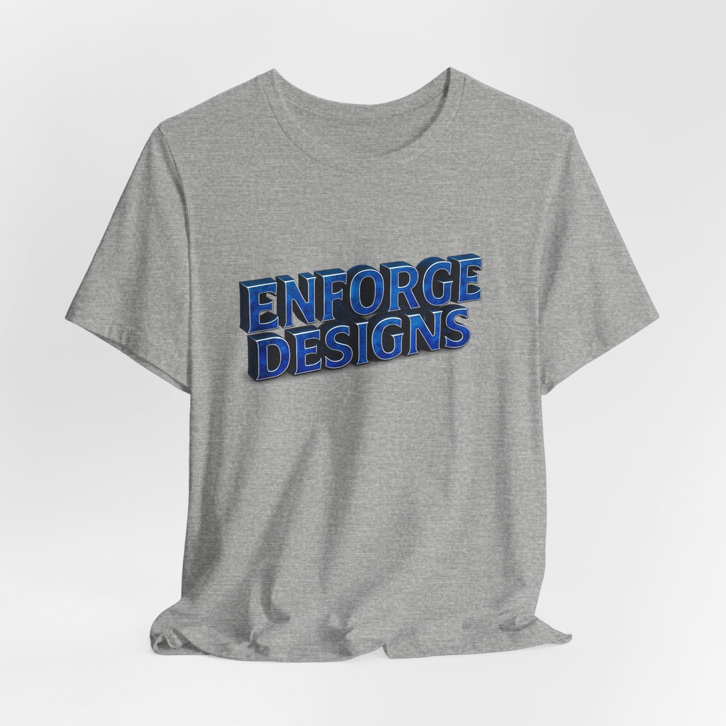 Enforge Designs Blue Neon Logo Tee