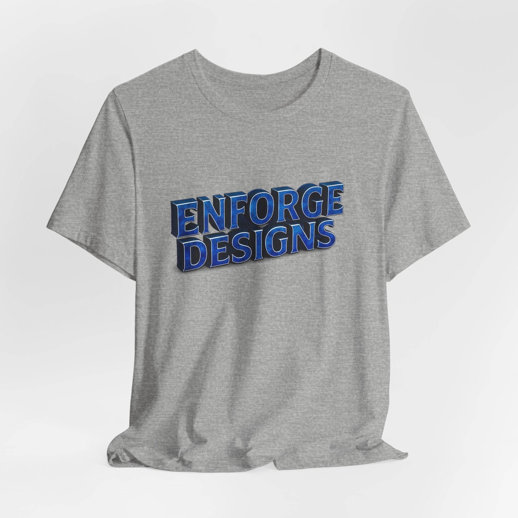 Enforge Designs Blue Neon Logo Tee