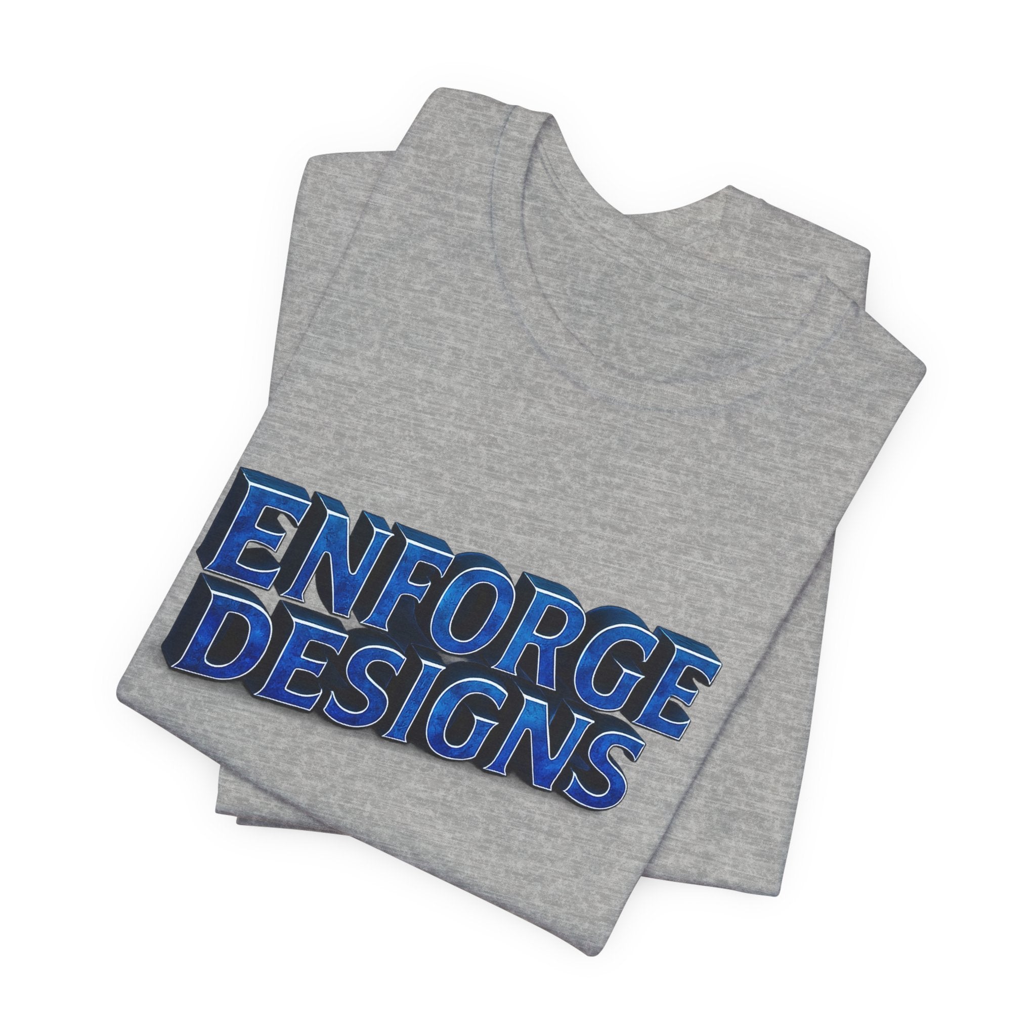 Enforge Designs Blue Neon Logo Tee