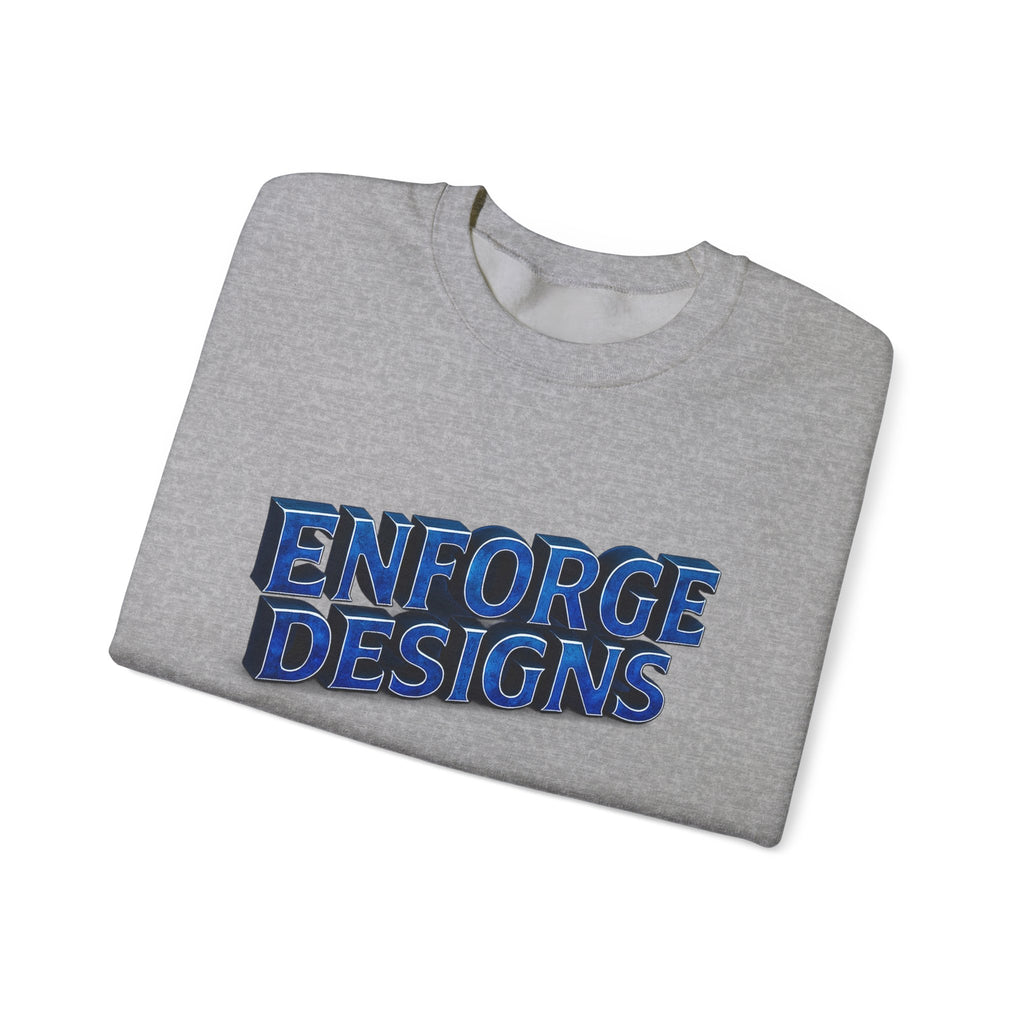 Enforge Designs Blue Neon Logo Sweatshirt