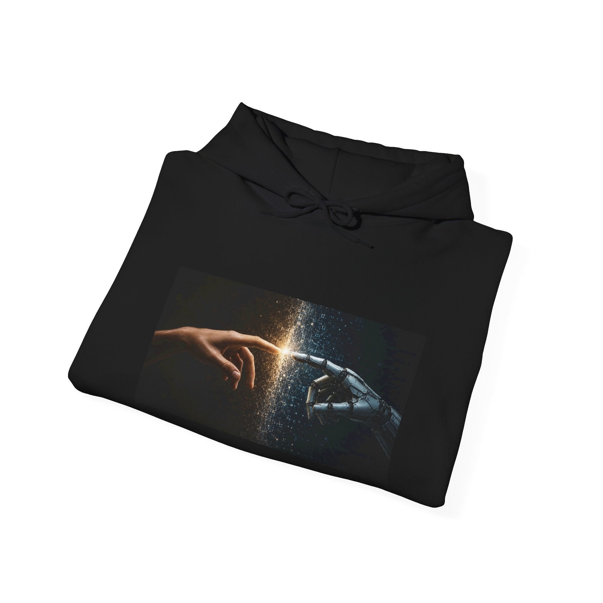 Creation of Worlds Hoodie — Cosmic Touch Graphic Hoodie