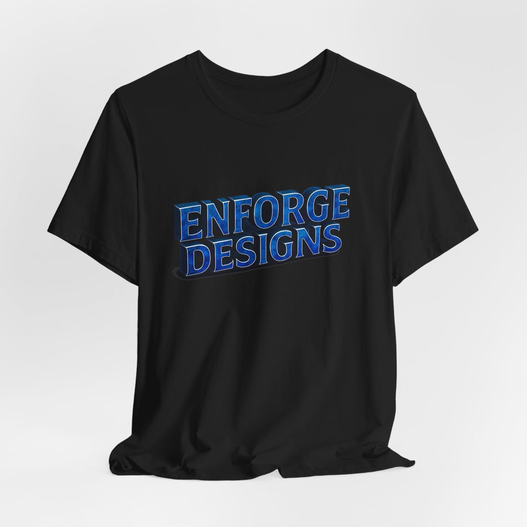 Enforge Designs Blue Neon Logo Tee