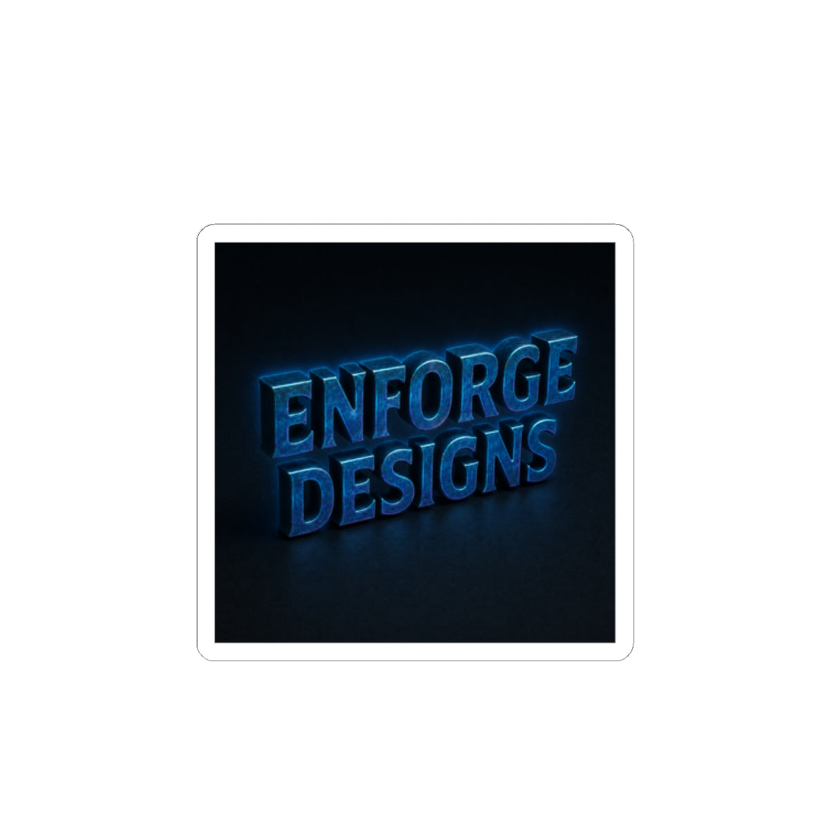 Enforge Designs Neon Logo Sticker