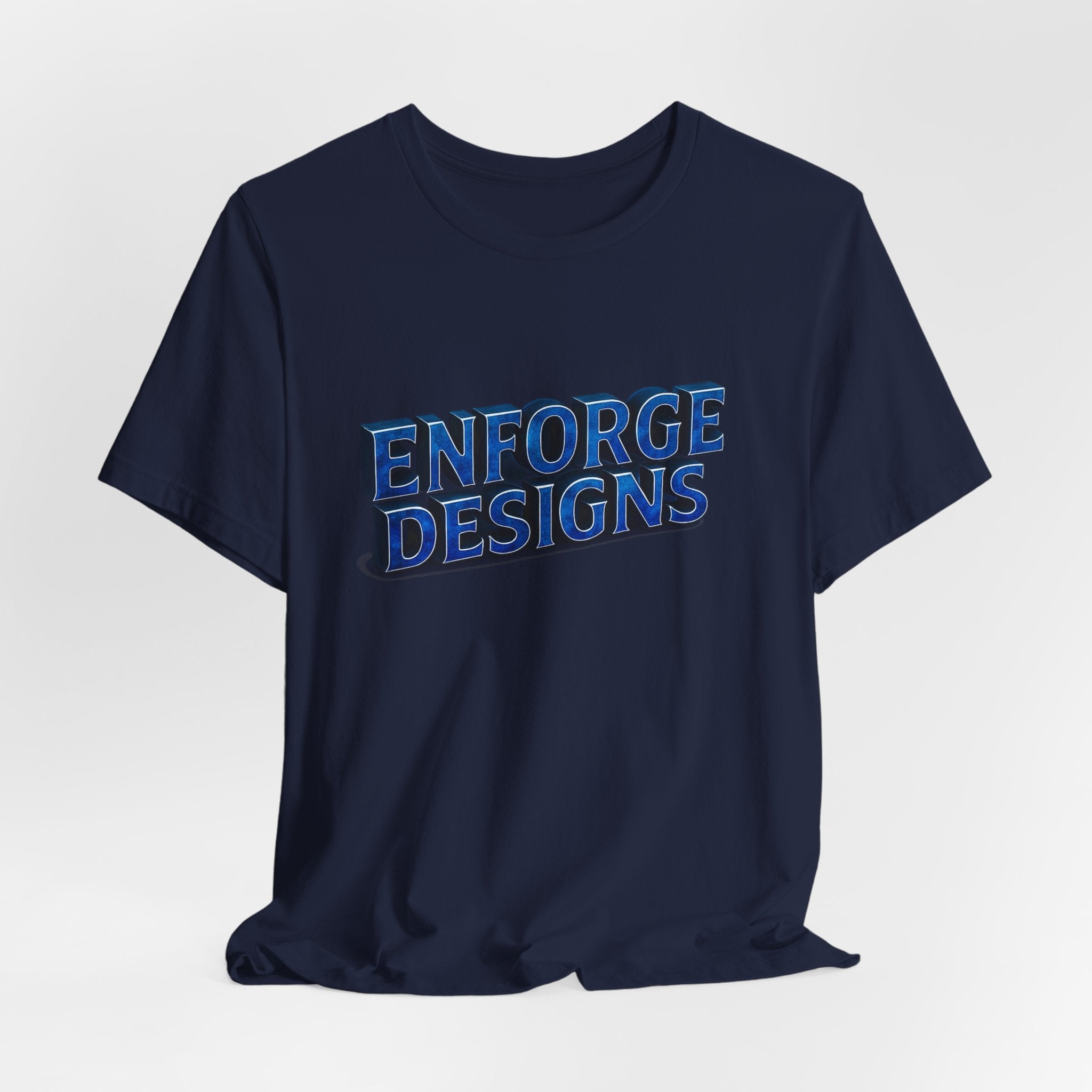 Enforge Designs Blue Neon Logo Tee