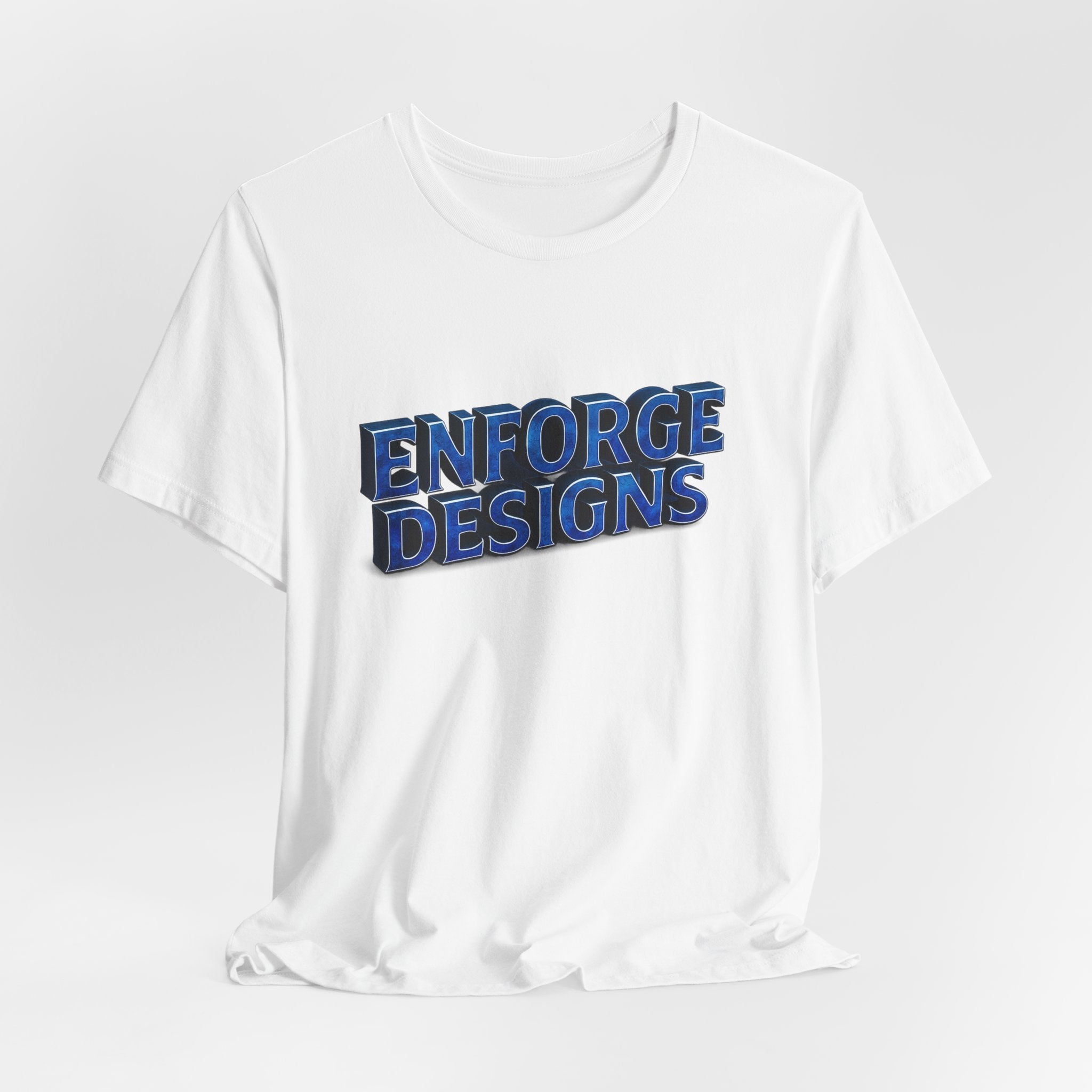 Enforge Designs Blue Neon Logo Tee