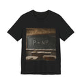 P = NP Chalkboard T-Shirt — Math Puzzle Vintage Classroom Tee