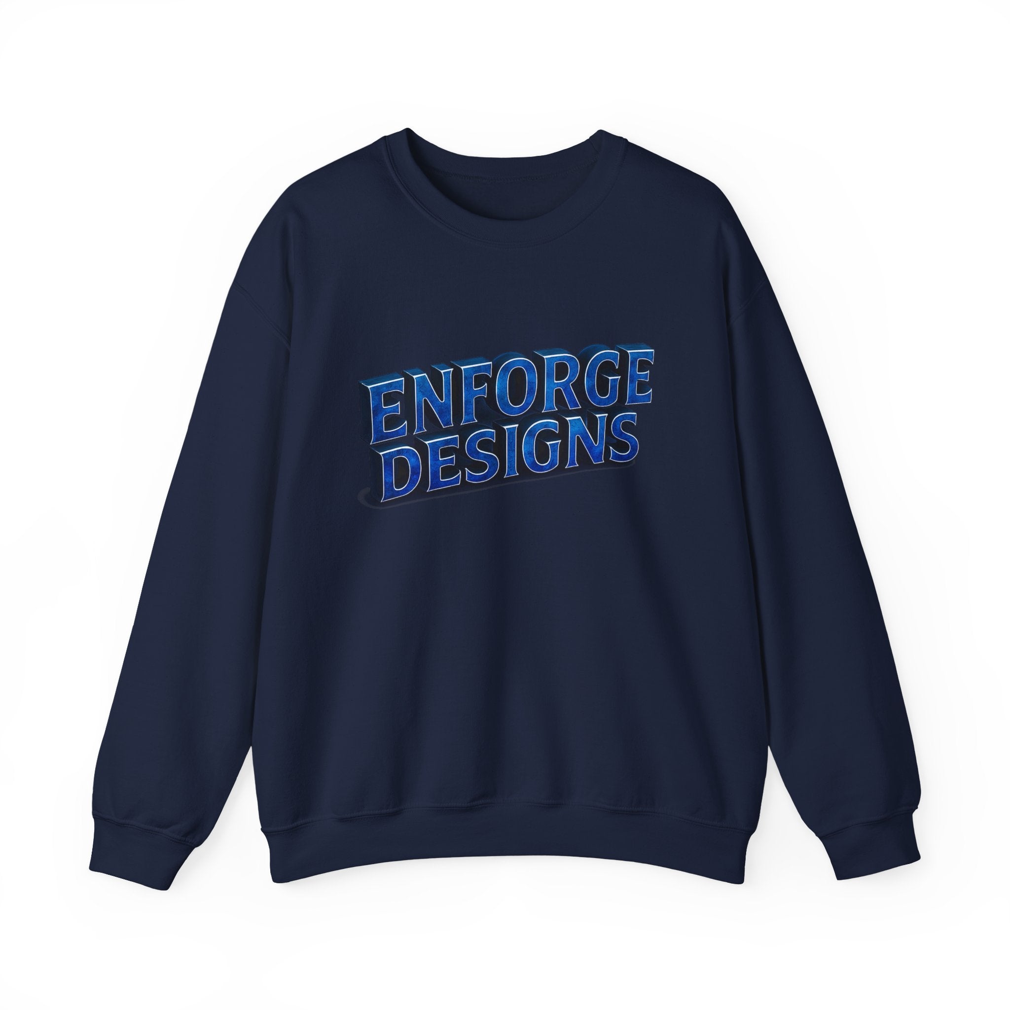 Enforge Designs Blue Neon Logo Sweatshirt