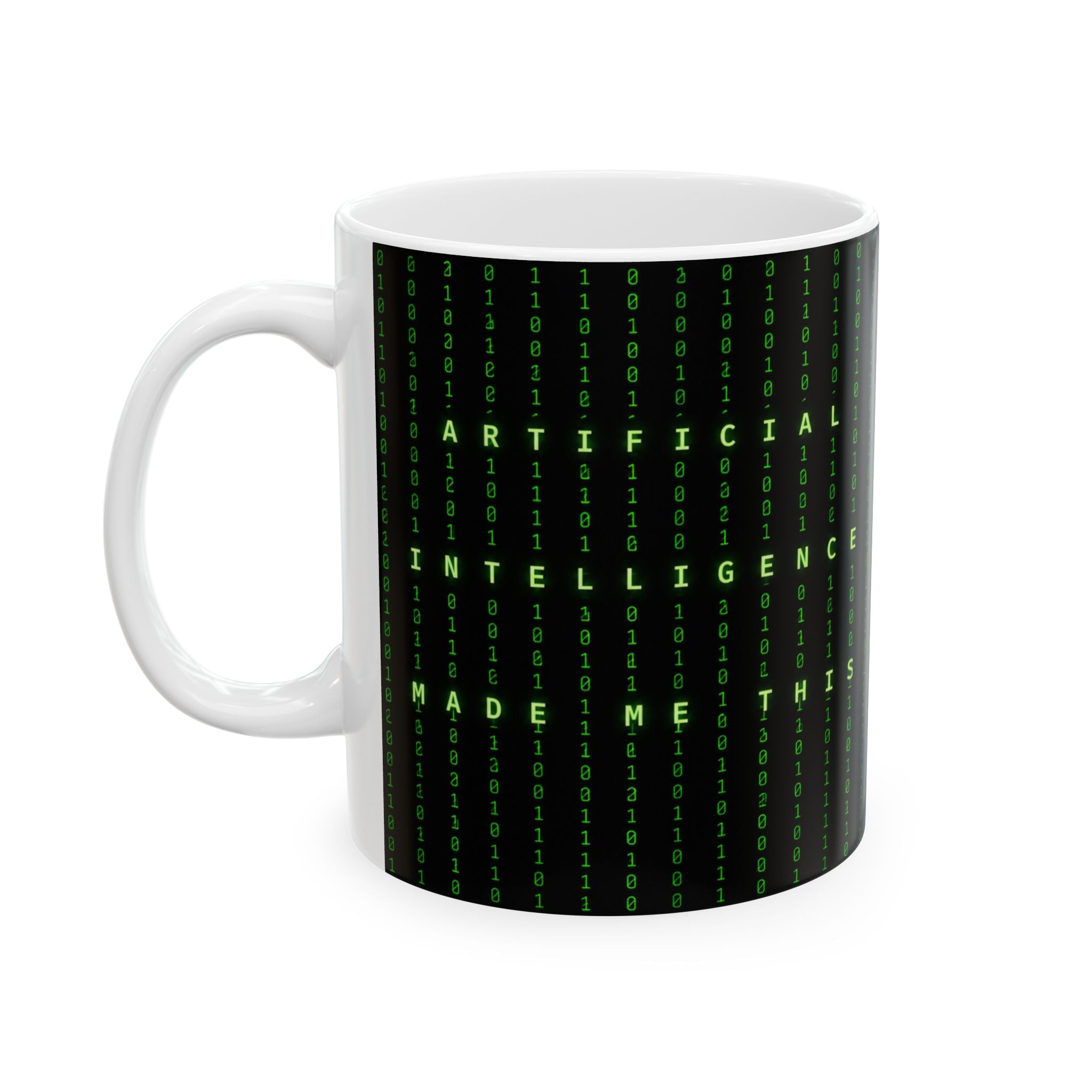 Artificial Intelligence Matrix Code Mug | Ceramic Coffee Cup