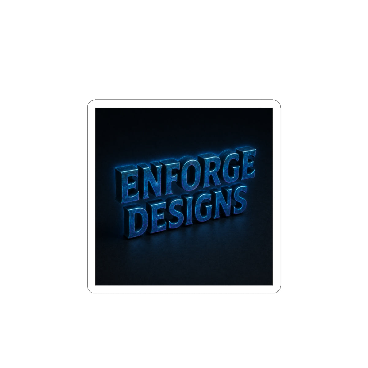 Enforge Designs Neon Logo Sticker