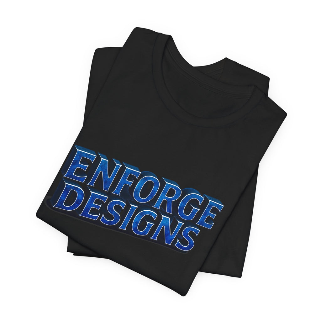 Enforge Designs Blue Neon Logo Tee