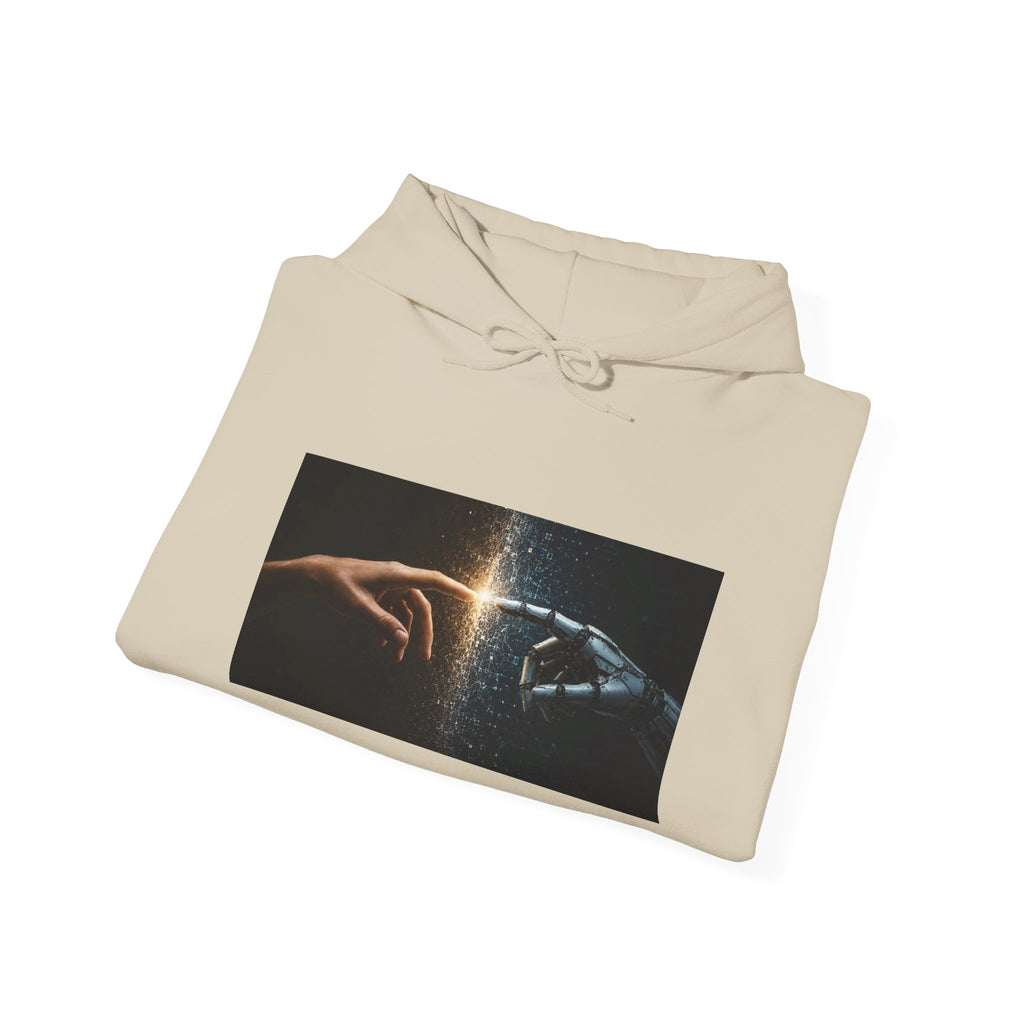 Creation of Worlds Hoodie — Cosmic Touch Graphic Hoodie