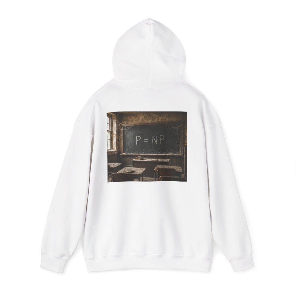P = NP Hoodie — Vintage Chalkboard Math Puzzle Sweatshirt