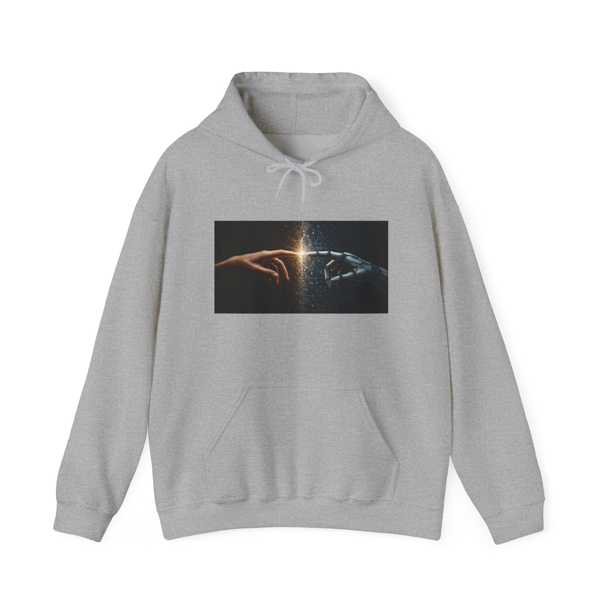 Creation of Worlds Hoodie — Cosmic Touch Graphic Hoodie