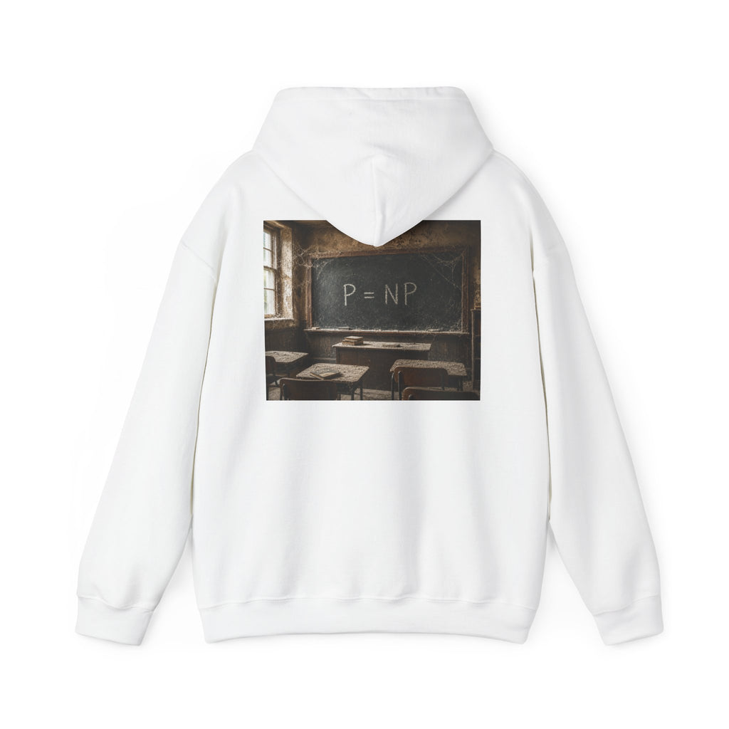 P = NP Hoodie — Vintage Chalkboard Math Puzzle Sweatshirt