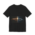 Sci‑Fi Connection Graphic Tee — Human & Robot Touch Design