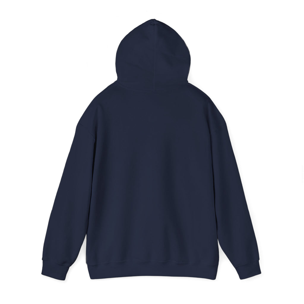 Enforge Designs Blue Neon Logo Hoodie — Graphic Streetwear Pullover