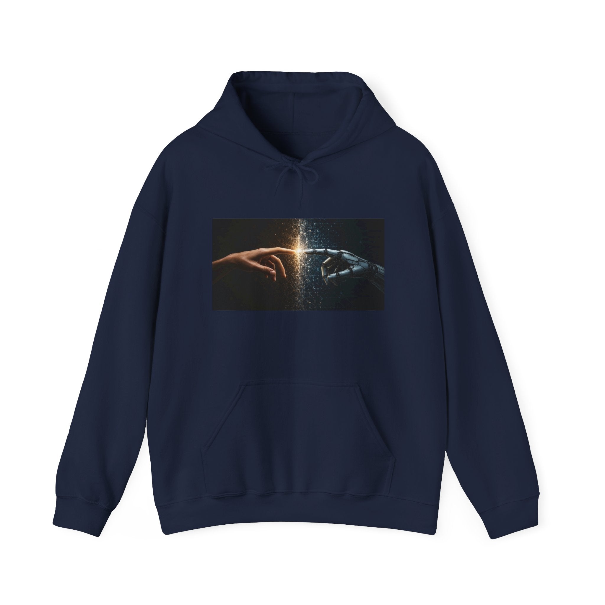 Creation of Worlds Hoodie — Cosmic Touch Graphic Hoodie