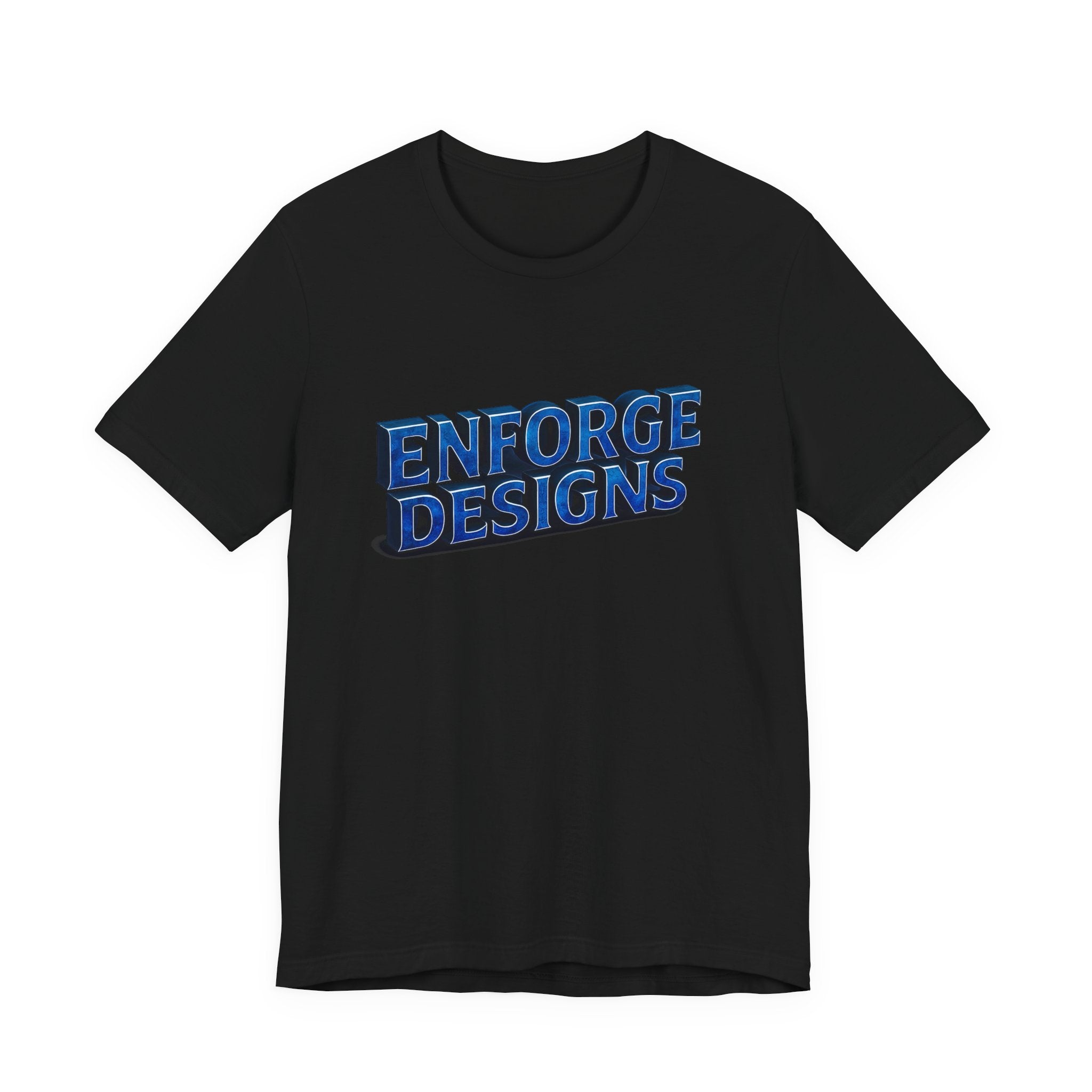 Enforge Designs Blue Neon Logo Tee