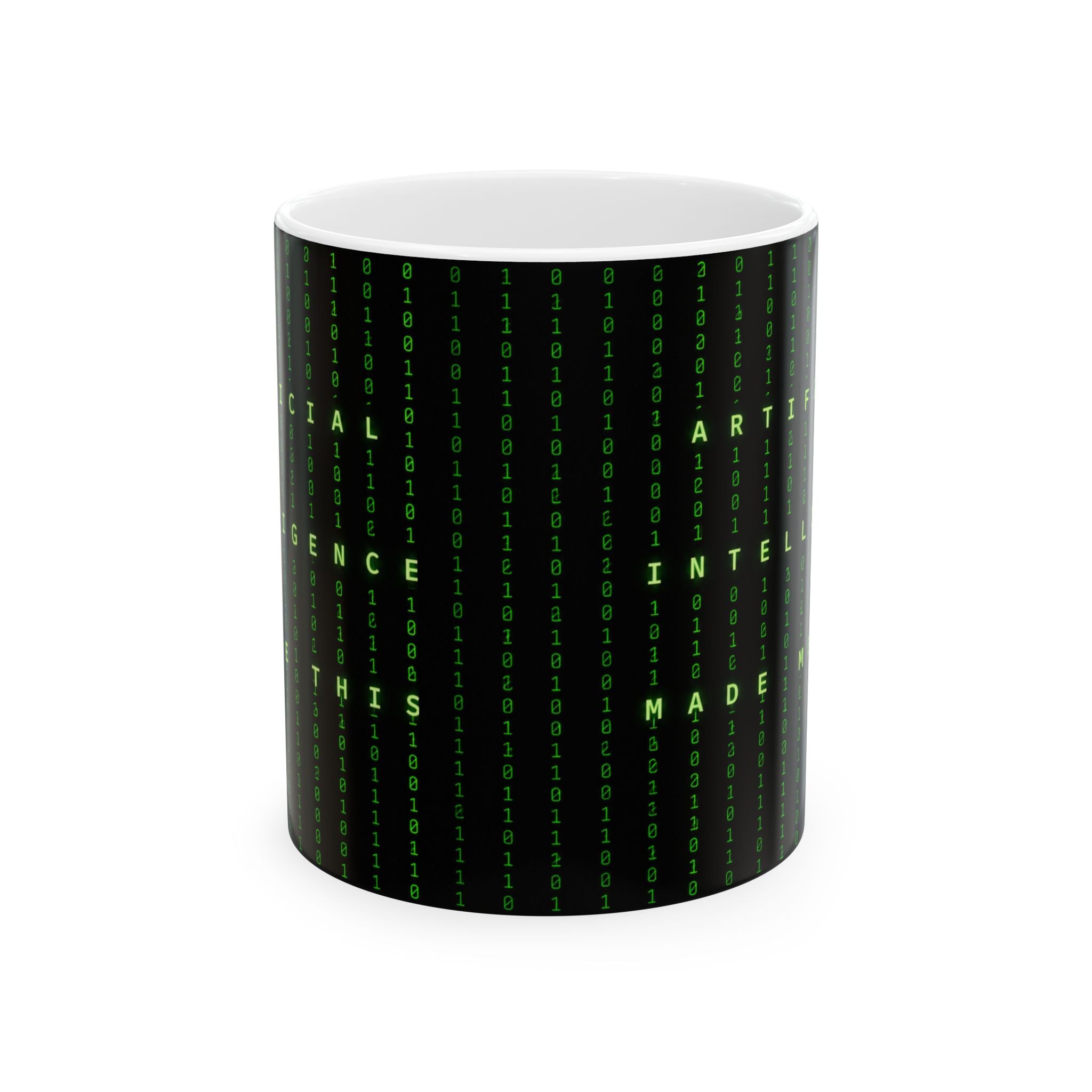 Artificial Intelligence Matrix Code Mug | Ceramic Coffee Cup