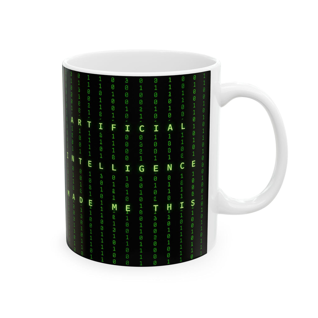Artificial Intelligence Matrix Code Mug | Ceramic Coffee Cup
