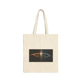 Canvas Tote Bag - 'Creation Touch' Earth & Hand Graphic Eco-Friendly Shopper