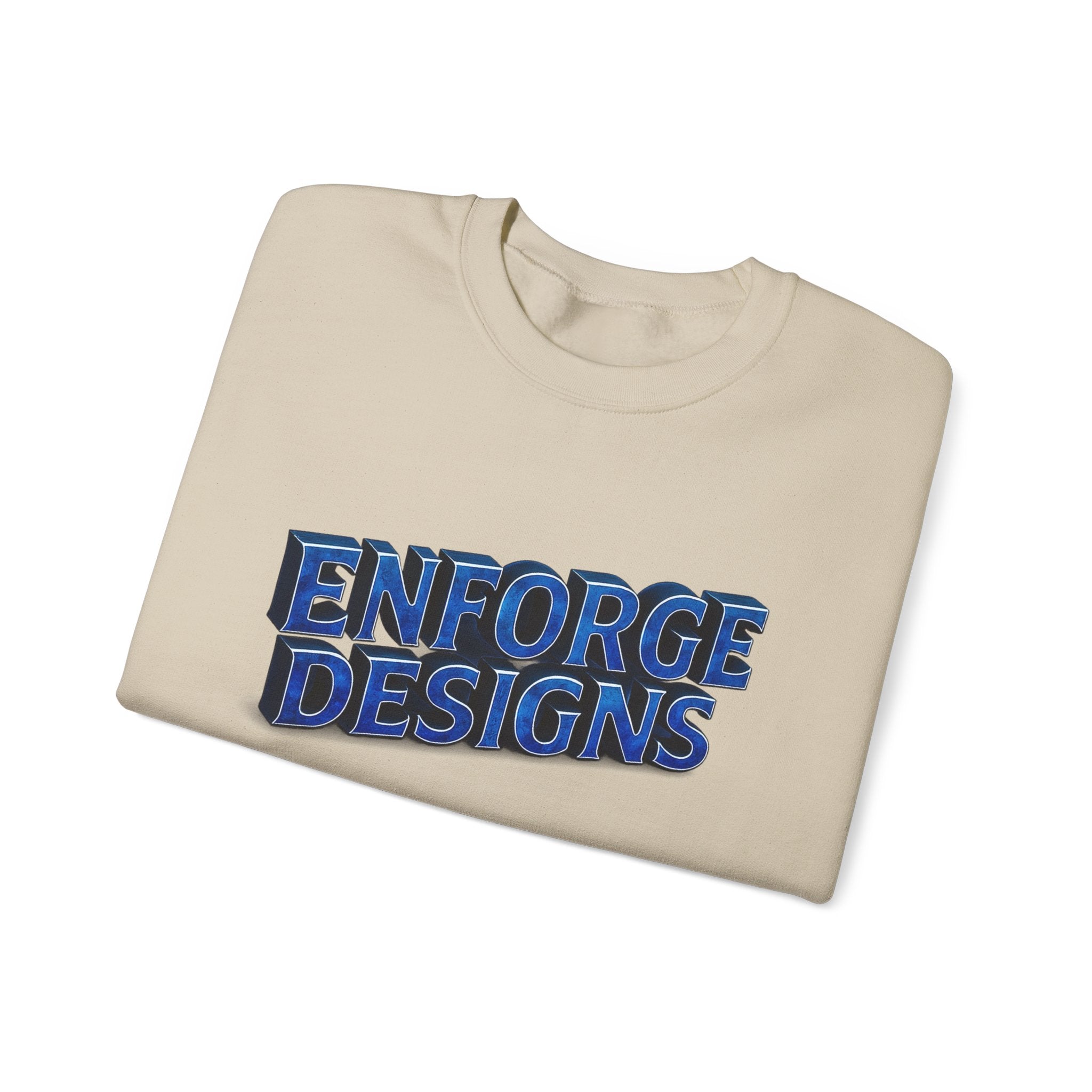 Enforge Designs Blue Neon Logo Sweatshirt