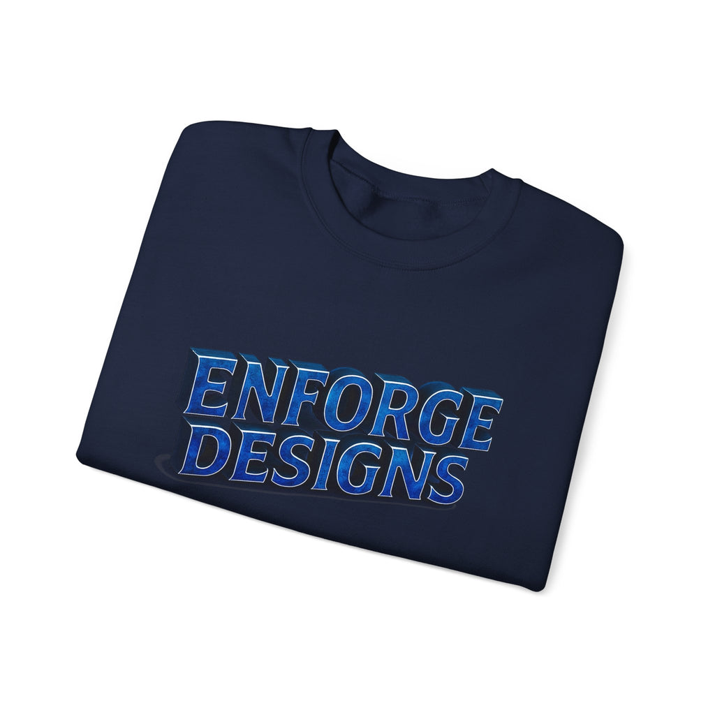 Enforge Designs Blue Neon Logo Sweatshirt