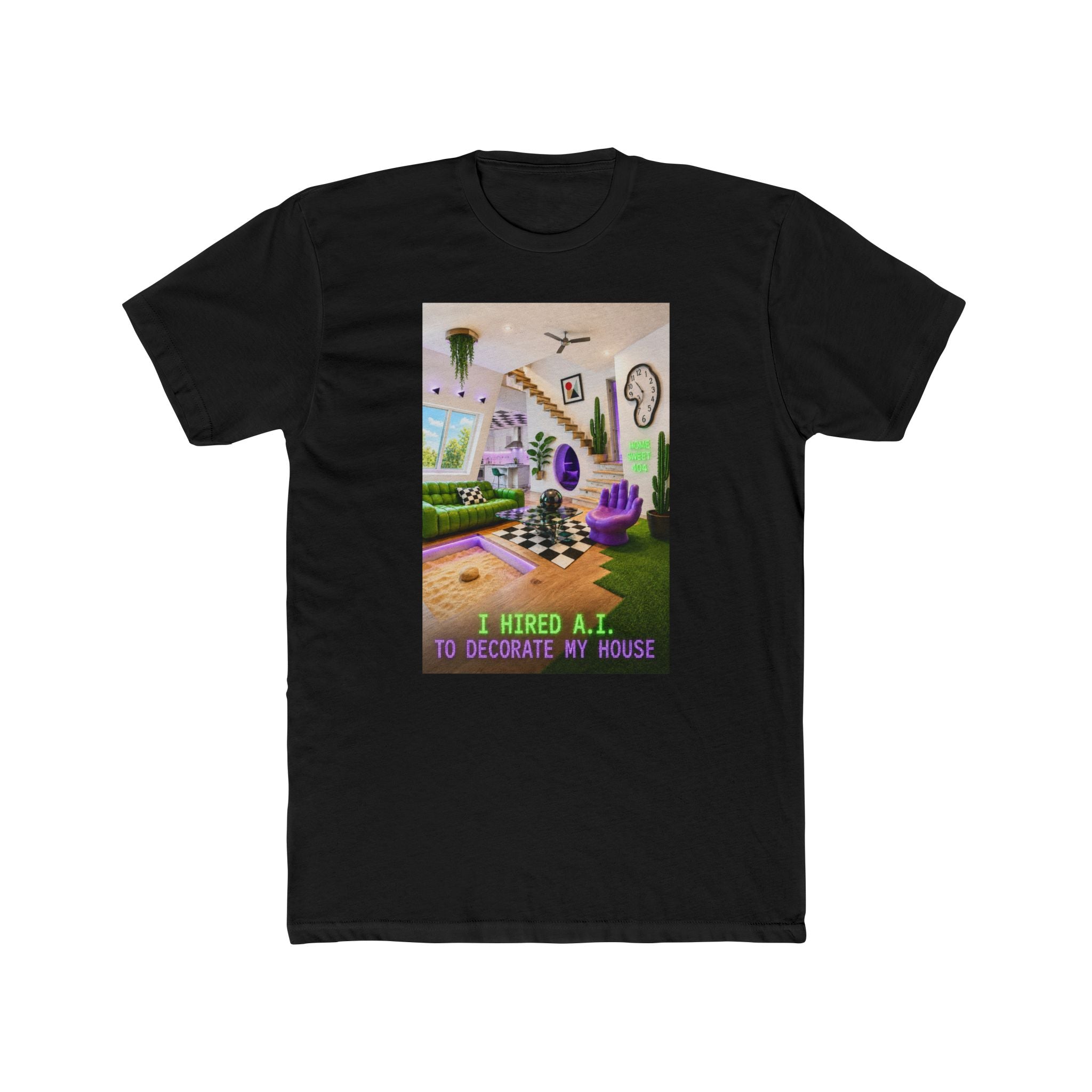 AI-Designed Living Room T-Shirt — "I Hired A.I. To Decorate My House"
