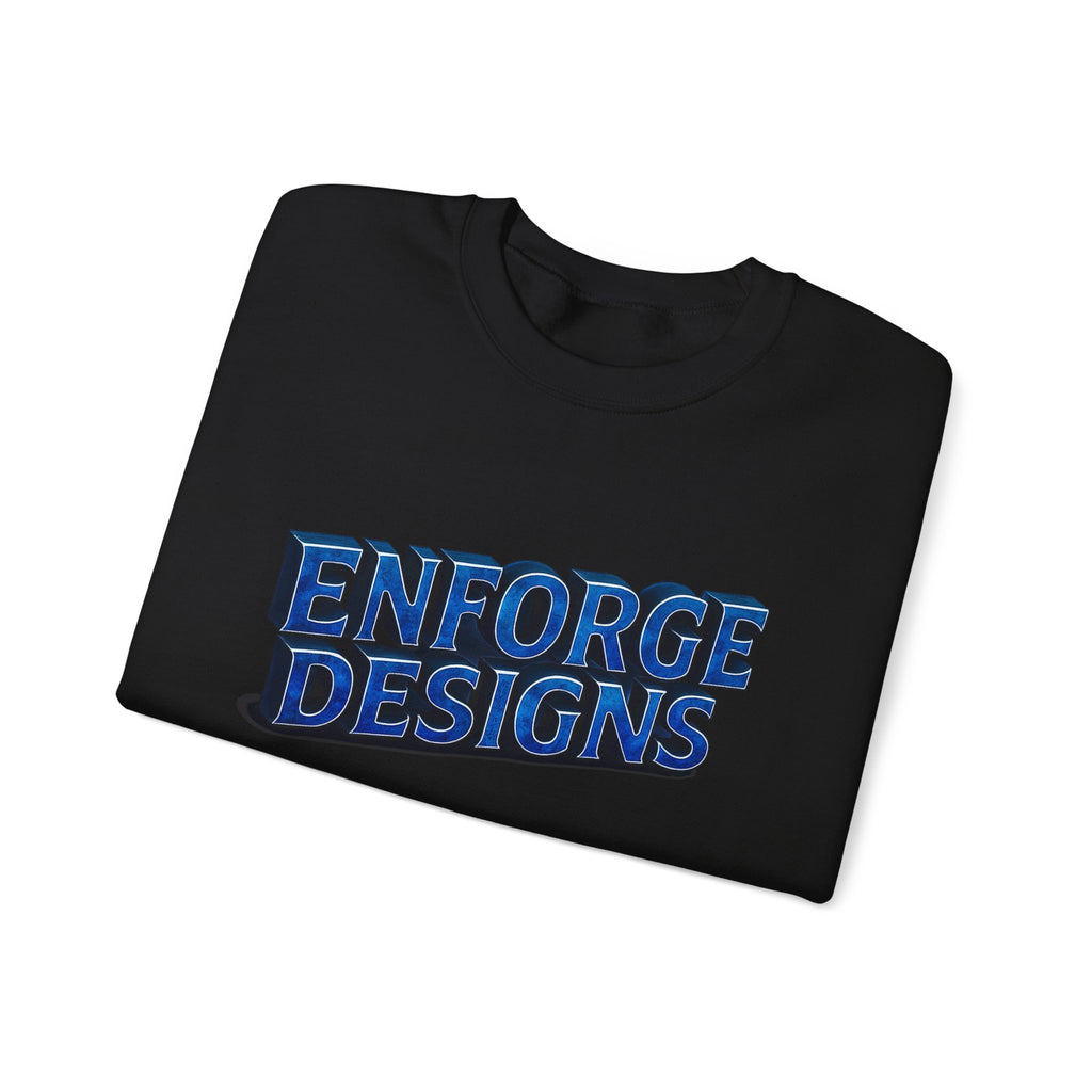 Enforge Designs Blue Neon Logo Sweatshirt